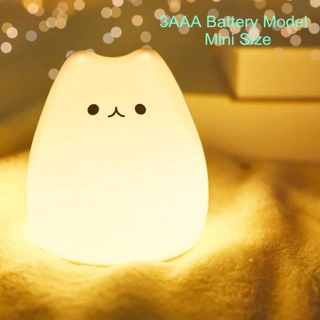 Soft Cat Night Light - Cat Shaped World - Cat Store