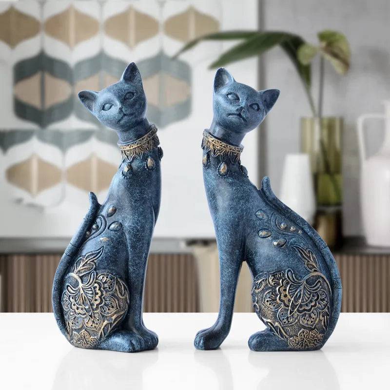 Stylish Purr Cat Statue - Cat Shaped Home Decor - Cat Shaped World - Cat Store