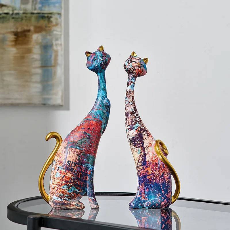2 pc Purrfect Cat Shaped Sculptures - Cat Shaped World - Cat Store