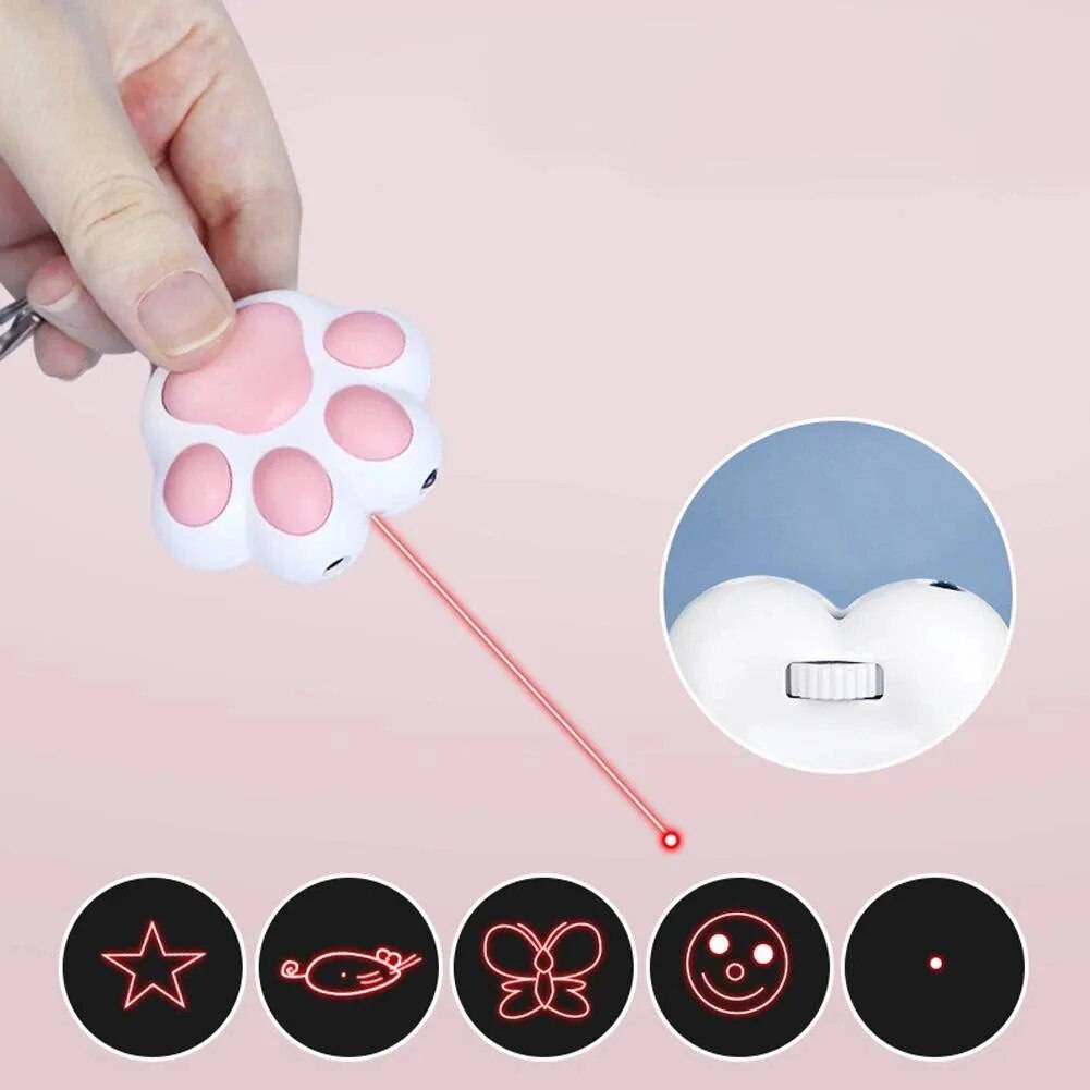 PawzLaser - USB Rechargeable Multifunctional Cat Laser Toy - Cat Shaped World - Cat Store