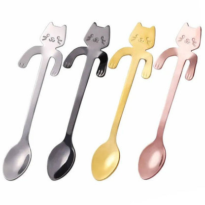 Stainless Steel Cat Shaped Spoon - Cat Shaped World - Cat Store