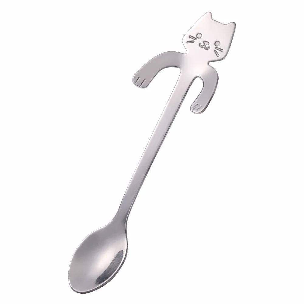 Stainless Steel Cat Shaped Spoon - Cat Shaped World - Cat Store