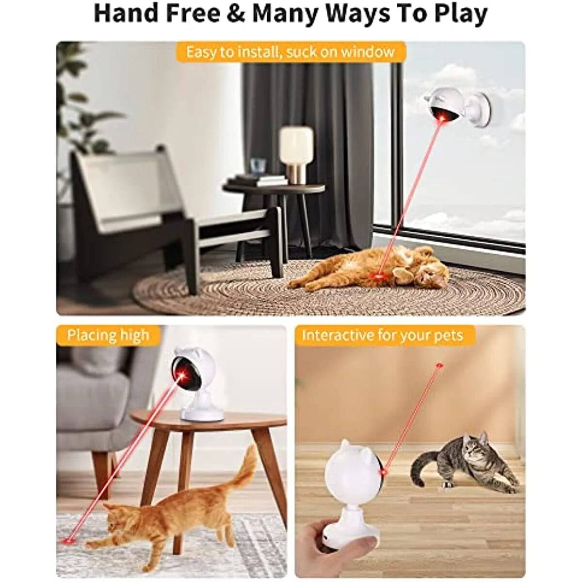 AutoLaser Cat Shaped Toy- USB Rechargeable - Cat Shaped World - Cat Store