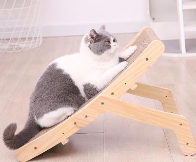 KittyScratch - Wooden Cat Scratch Bed - Cat Shaped World - Cat Store